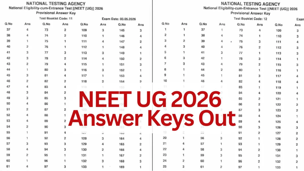 NEET UG 2026 Provisional Answer Keys Released Swiftly, Signaling Accelerated Evaluation Process
