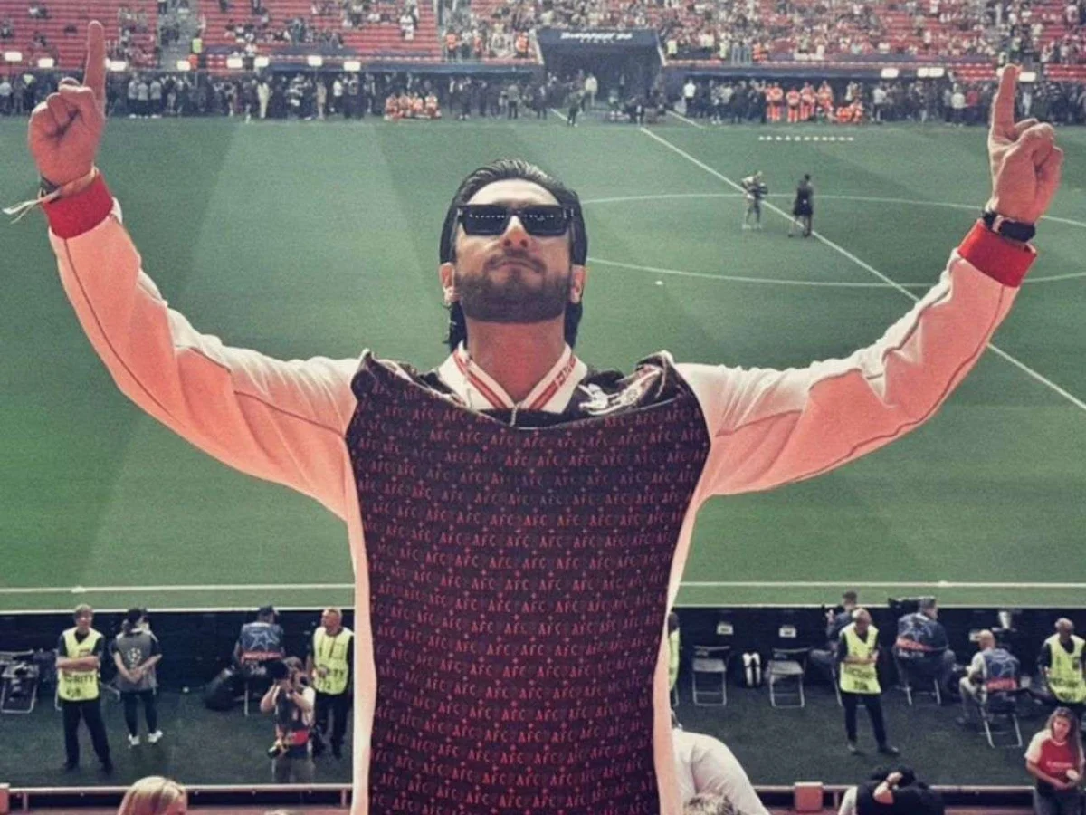 Ranveer Singh Unfazed by FWICE Directive, Soars to Hungary for UEFA Champions League Grand Finale