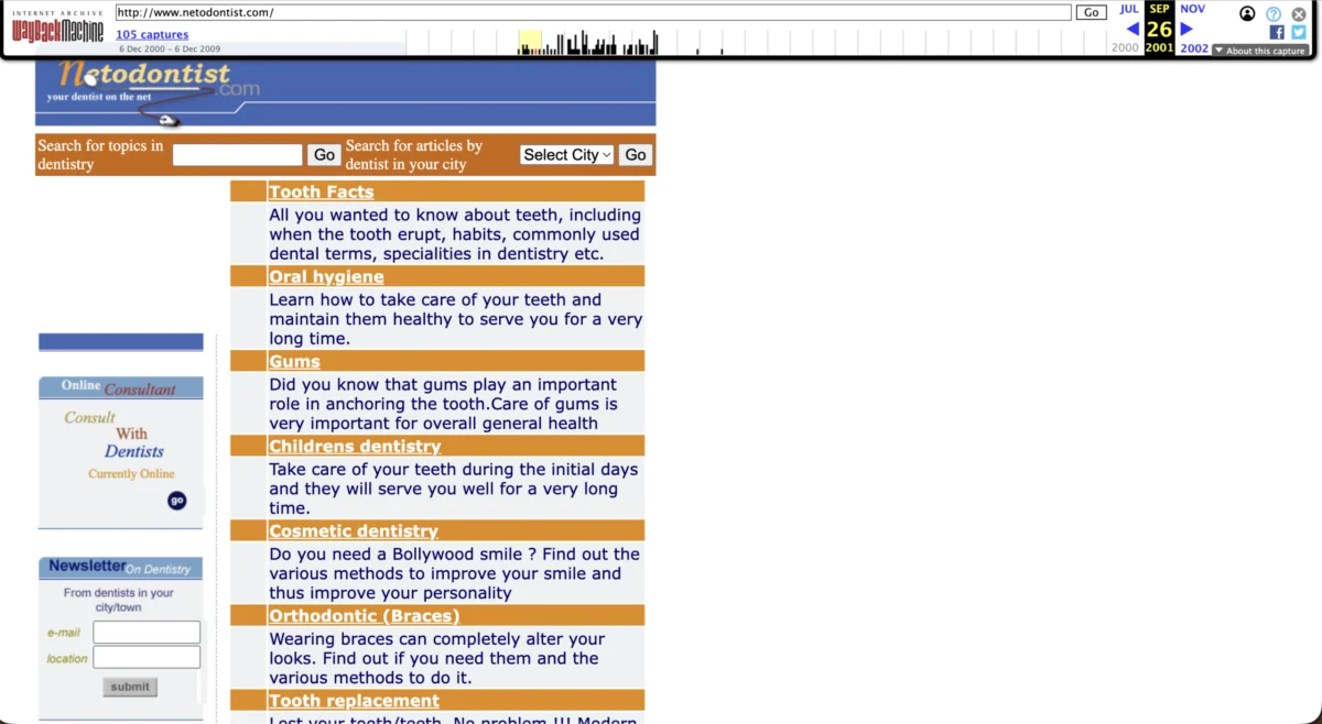 India’s Digital Archaeology: The Unearthing of Netodontist.com, a Pioneering Social and Telemedicine Platform from 2001