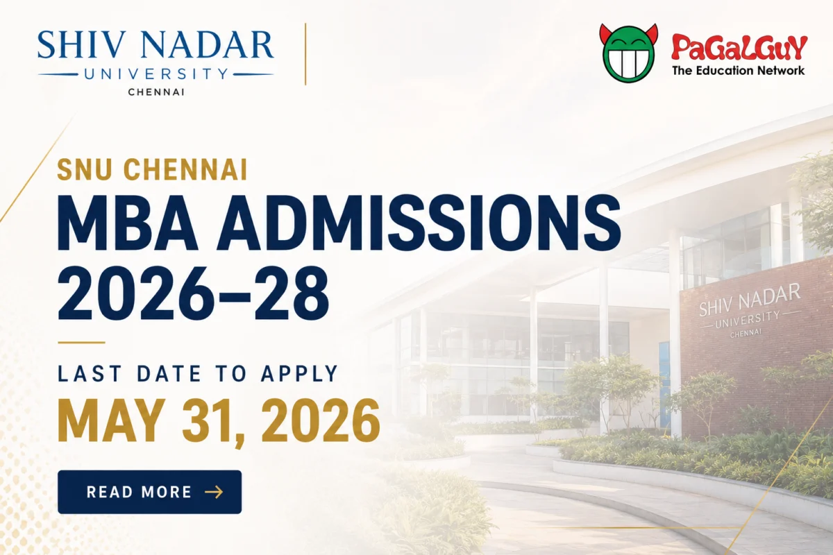 Shiv Nadar University Chennai’s Premier MBA Program: Final Call for Applications as May 31st Deadline Looms