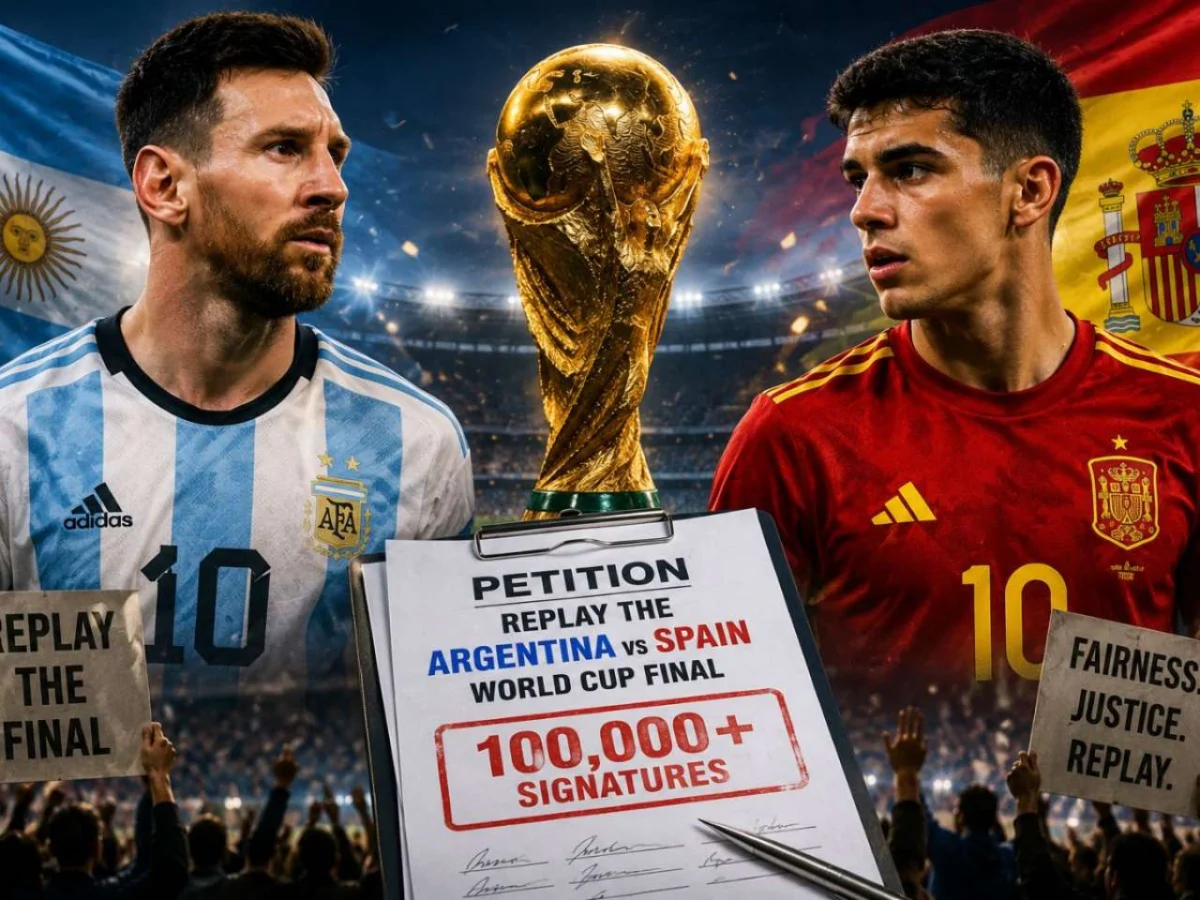 FIFA Under Immense Pressure as Petition for 2026 World Cup Final Replay Surpasses 100,000 Signatures