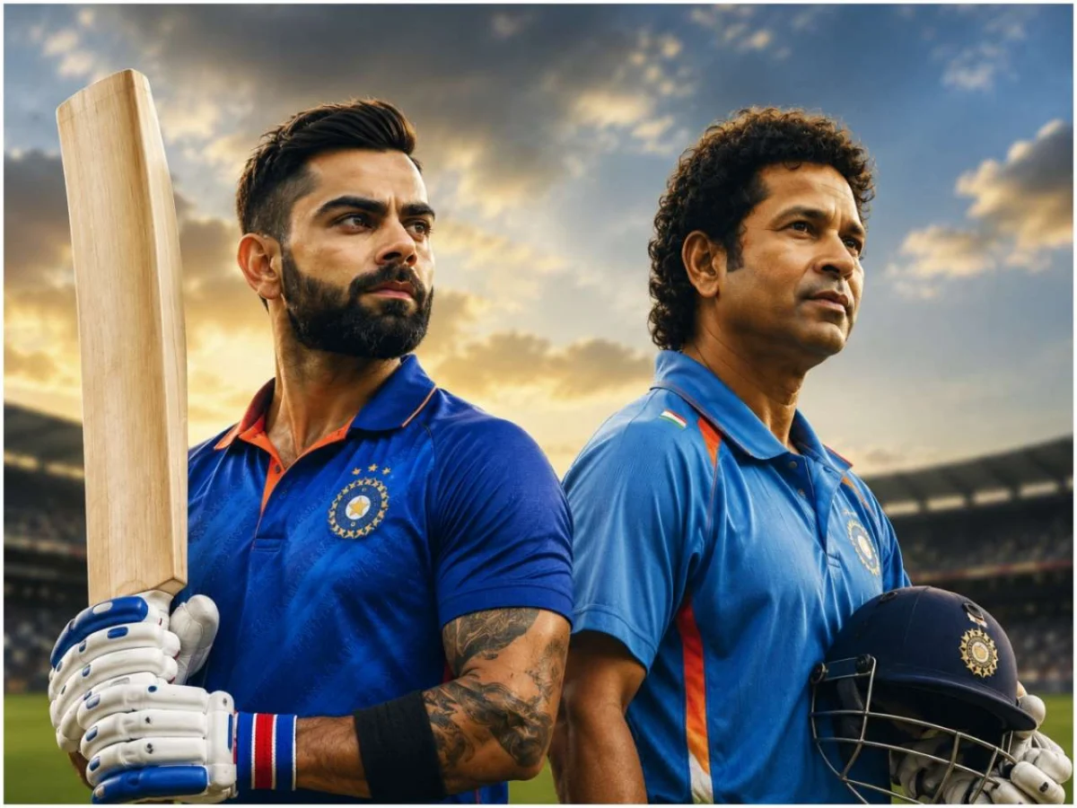 How many runs does Virat Kohli need to surpass Sachin Tendulkar’s historic ODI record?