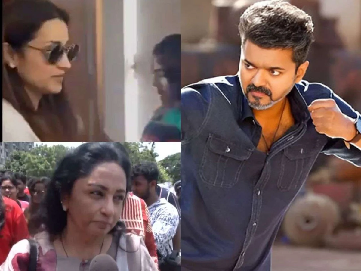 Trisha and Mother Uma Krishnan Grace "Jana Nayagan" Premiere, Express Mixed Emotions as Vijay Embarks on Political Journey