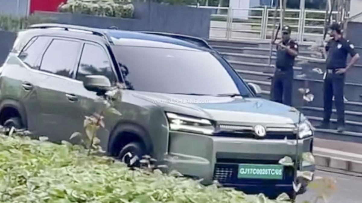 MG Motor India’s Electric Offensive: Undisguised Hector Tomahawk EV Spotted During TVC Shoot