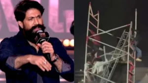 Shocking Collapse at ‘Toxic’ Pre-Release Event Injures Four; Yash Halts Speech in Concern