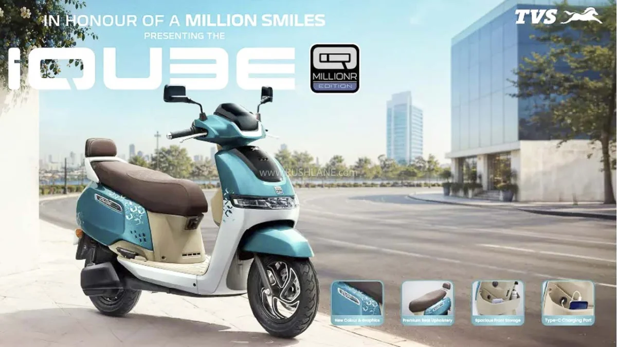 TVS Motor Company Celebrates Million-Customer Milestone with Launch of iQube MillionR Special Edition