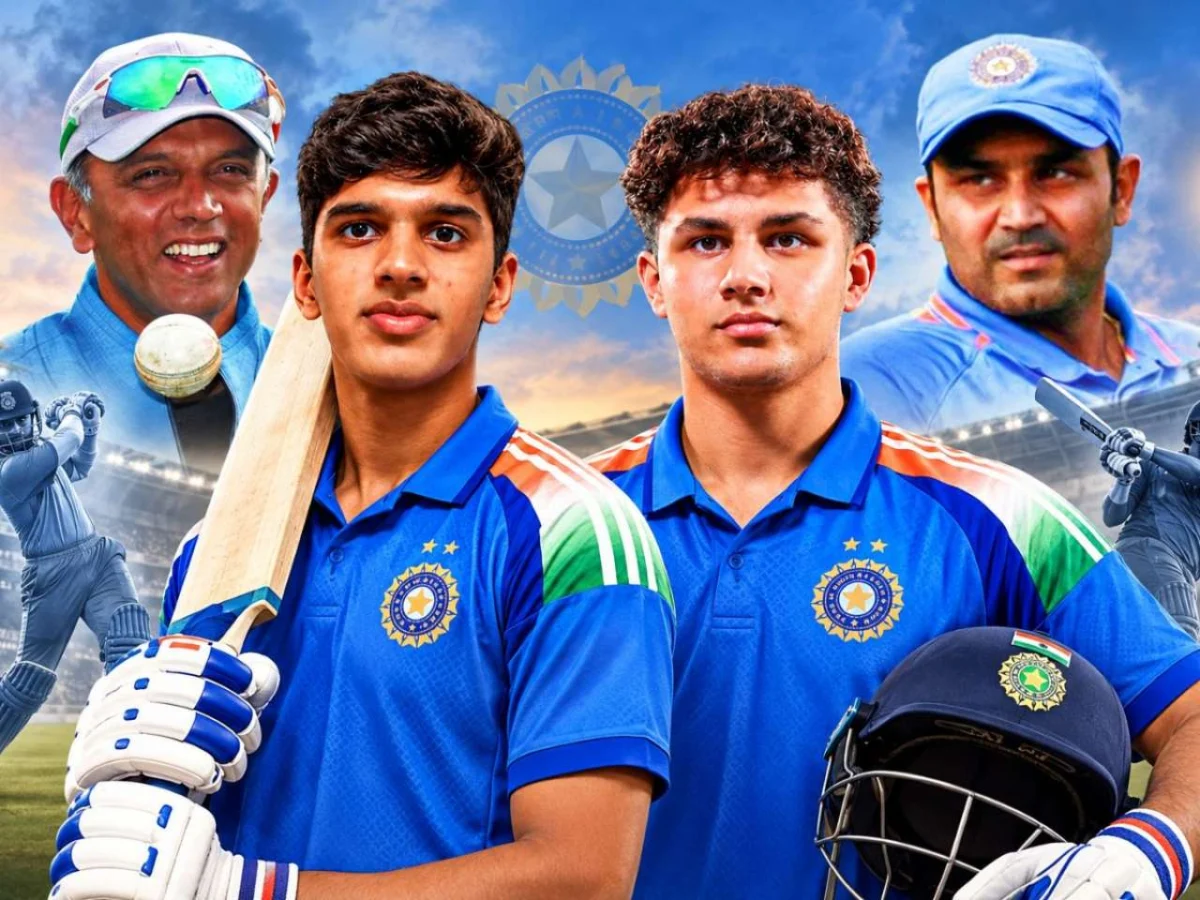 A New Chapter Unfurls: Dravid and Sehwag Scions Ignite India U19 with Distinctive Flair