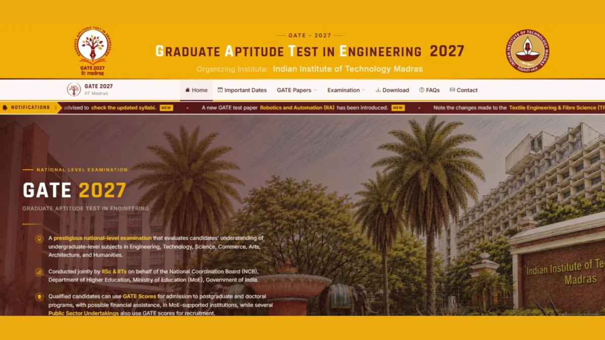 GATE 2027 Registration Deadline Looms: Key Changes and Important Dates for Aspiring Engineers