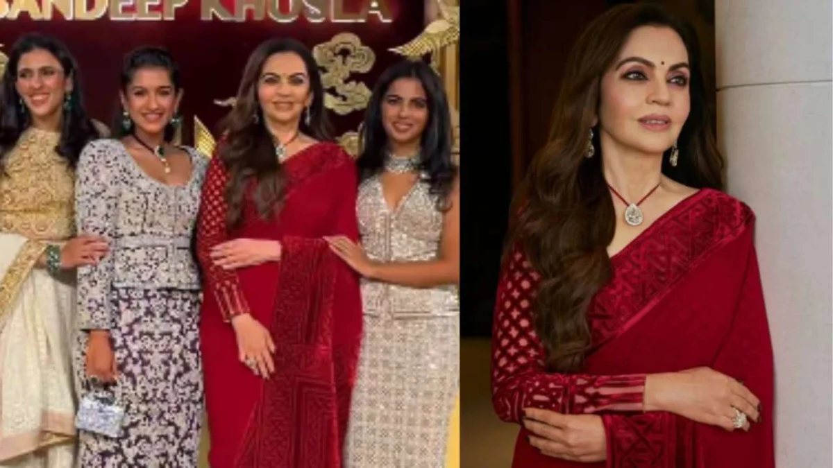 Nita Ambani, Isha Ambani, Shloka Mehta and Radhika Merchant stun at Abu Jani- Sandeep Khosla event; Watch