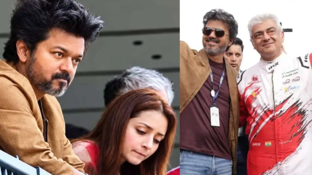 Silverstone Spectacle: Vijay and Trisha’s Viral Moment Sparks "Indian Kiss Cam" Frenzy, Rekindles Relationship Rumors