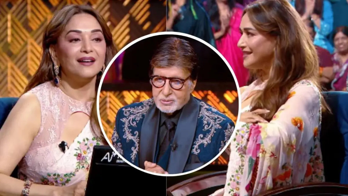 A Nostalgic Echo on KBC 18: Madhuri Dixit Dazzles as Paro, Honouring Amitabh Bachchan’s Birthday Week
