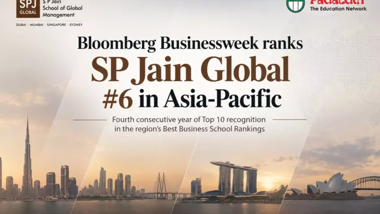 Bloomberg Businessweek Ranks SP Jain Global #6 in Asia-Pacific