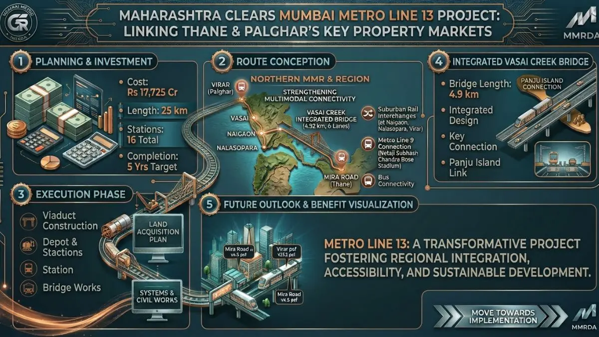 Bridging the Northern Frontier: Maharashtra Greenlights Rs 17,725-Crore Metro Line 13 Project