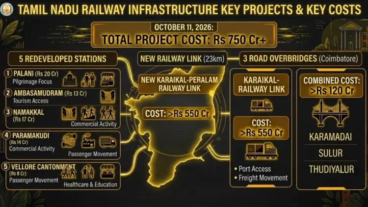 Infrastructure Revolution in Tamil Nadu: PM Modi Unveils Rs 750 Crore Railway and Connectivity Package