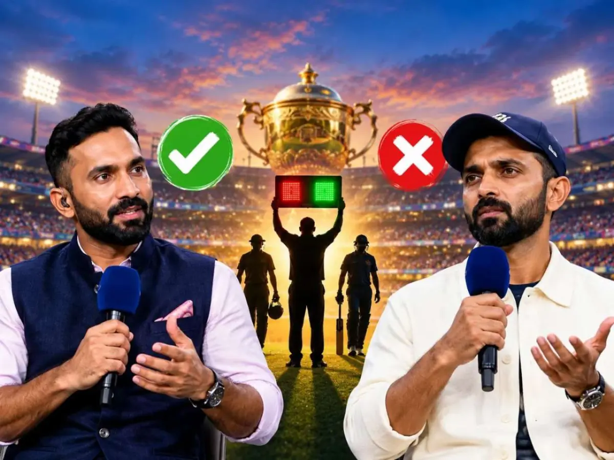 IPL’s Impact Player Rule: A Divisive Debate as Karthik Backs Continuity, Rahane Demands Scrapping Ahead of 2027 Mega Auction