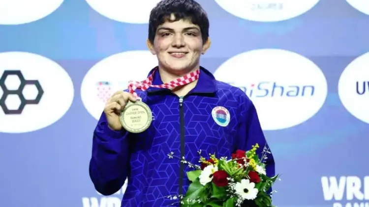 Manisha Bhanwala Creates History: India’s First Woman World Wrestling Champion Shines in Astana